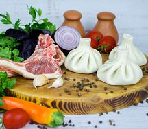 Хинкали с бараниной