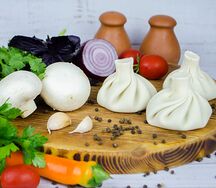 Хинкали с грибами