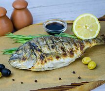 Дорадо на мангале