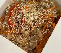 Якисоба яичная лапша с курицей