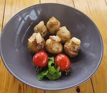 Картошка молодая с курдюком