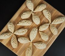Дамплинги с палтусом