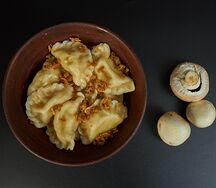 Вареники с картофелем и грибами