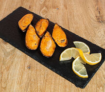 Мидии в спайси-соусе 