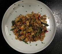 Рис жаренный с морепродуктами