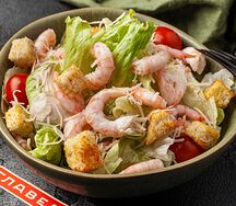Салат Цезарь с креветками