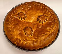 Пирог с капустой и мясом