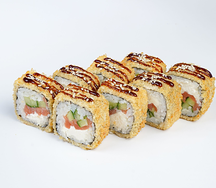 Темпура с лососем терияки