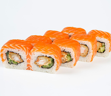 Лосось и креветка темпура