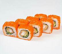 Креветка и тобико