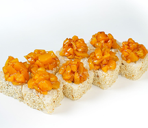 Кальмар с манго и терияки