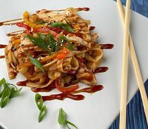Лапша удон с курицей