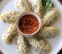 Манты в косичку 