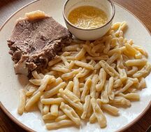 Жижиг-галнаш с сушеным мясом 