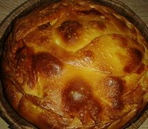Пирог с рыбой и сыром
