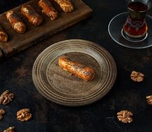 Рулет сгущенка и орех