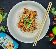 Курица в соусе терияки с рисом