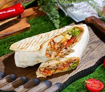 Шаурма куриная на мангале