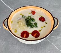Уха сливочная с морепродуктами