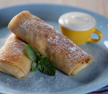 Блины с творогом