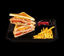 Сэндвич с копчёной курицей