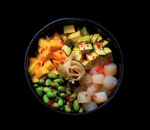 Поке с гребешком