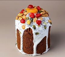 Морковный ПП-кулич