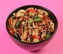 Удон с курочкой из смокера