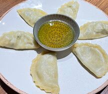 Вареники с черемшой