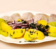 Сельдь с картофелем