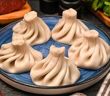 Хинкали с бараниной и говядиной