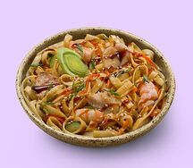 Удон с цыпленком и креветкой