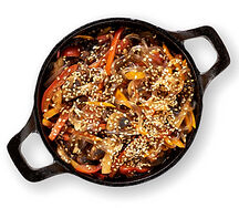 Стеклянная лапша с овощами