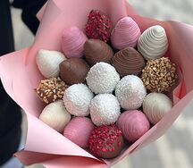 Букет из клубники в шоколаде №1