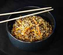 Рис wok с овощами