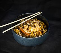 Рис wok с морепродуктами