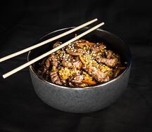 Рис wok с говядиной