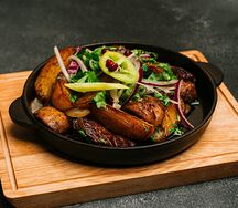 Жаркое с картошкой, мясом и грибами