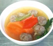 Суп с фрикадельками