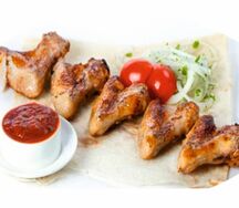 Шашлык из куриных крылышек