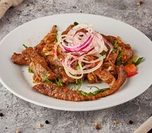 Печень жареная