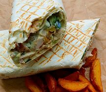 Шаурма с картофелем Айдахо и соусом тартар