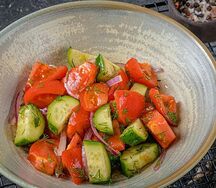 Салат домашний с маслом
