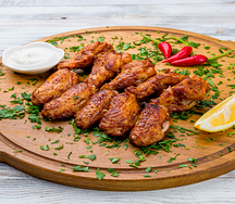 Крылышки на углях