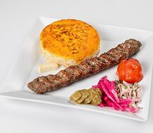 Люля-кебаб с рисом