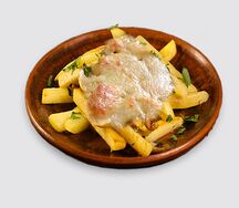 Картофель с сыром и грибами