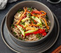  Лапша удон с овощами маленькая