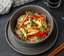 Лапша удон с овощами 