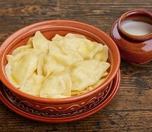 Вареники с соленым творогом