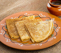 Ажурные блины со сметаной